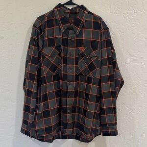 DIXXON “Heritage” Black and Orange Flannel 2X